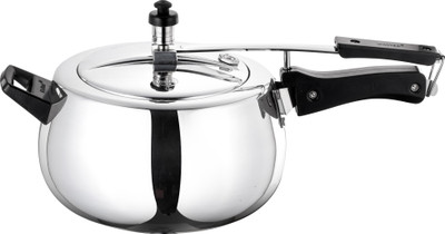 goodflame 5LTR PRESSURE COOKER INDUCTION BASE ISI QUALITY MARK 1 YEAR WARRANTY 5 L Inner Lid Induction Bottom Pressure Cooker(Aluminium)