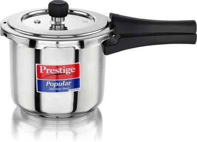 Prestige Popular Svachh 3 L Outer Lid Induction Bottom Pressure Cooker(Stainless Steel)