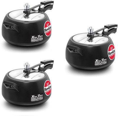 Hawkins Contura Black XT, Hard Anodised 5L(CXT50) Inner Lid (Pack Of 3) 5 L Inner Lid Induction Bottom Pressure Cooker(Hard Anodized)