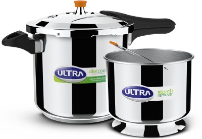 ULTRA DURACOOK DIET 8L 8 L Outer Lid Induction Bottom Pressure Cooker(Stainless Steel)