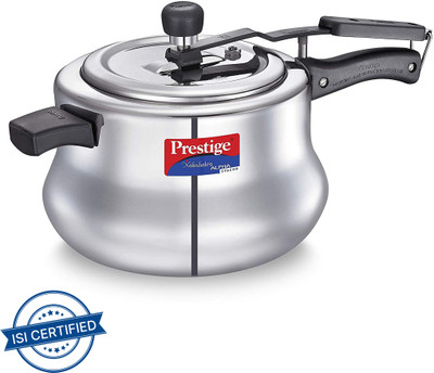 Prestige Svachh Nakshatra Alpha 5.5 L Inner Lid Induction Bottom Pressure Cooker(Stainless Steel)