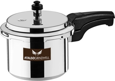Atalso ATALSO REGULAR TRI PLY 2 LTR COOKER 2 L Outer Lid Induction Bottom Pressure Cooker(Stainless Steel)