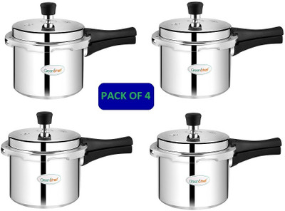 Greenchef NAMO PLUS 4Pcs 3 L Outer Lid Pressure Cooker(Aluminium)
