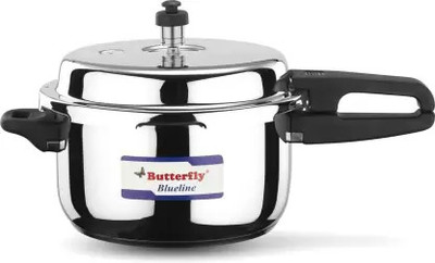 Butterfly present Blueline 3 L Outer Lid Induction Bottom Pressure Cooker(Stainless Steel)