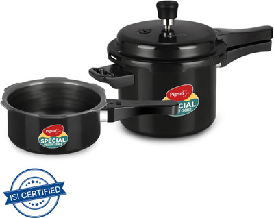 Pigeon Special and 2 L, 3 L Outer Lid Induction Bottom Pressure Cooker(Hard Anodized)