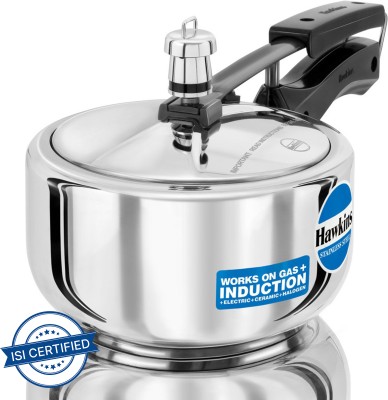 Hawkins (HSS20) 2 L Inner Lid Induction Bottom Pressure Cooker(Stainless Steel)