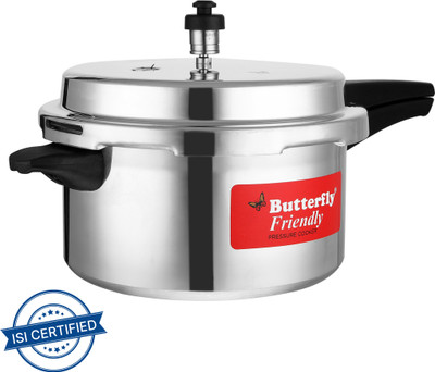 Butterfly Friendly 5 L Outer Lid Induction Bottom Pressure Cooker(Aluminium)