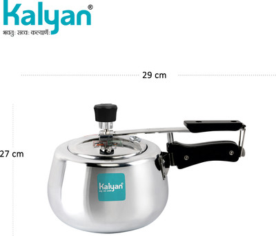 kalyan 1.5 L Inner Lid Induction Bottom Pressure Cooker(Aluminium)