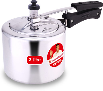 WONDERCHEF Ultima Inner Lid 3 L Inner Lid Induction Bottom Pressure Cooker(Aluminium)