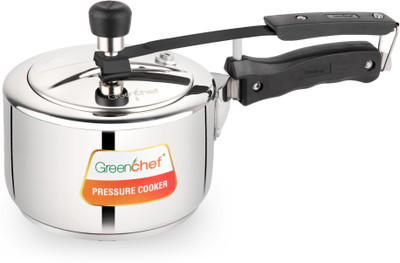 Greenchef Classic Inner lid stainless steel 2 L Inner Lid Induction Bottom Pressure Cooker(Stainless Steel)
