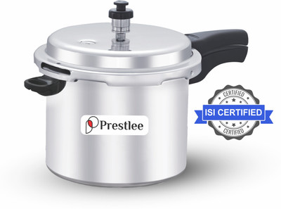 Prestlee DELUXE 5 Liter Aluminium Outer lid Pressure Cooker 5 L Outer Lid Pressure Cooker(Aluminium)