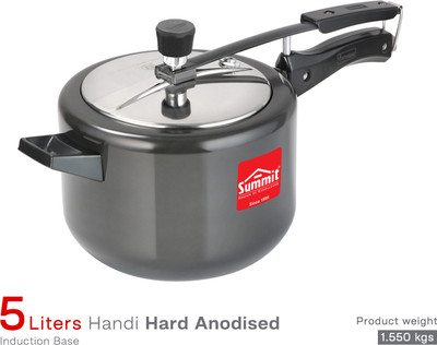 SUMMIT Inner Lid Plain Hard Anodised 5 L Inner Lid Induction Bottom Pressure Cooker(Hard Anodized)