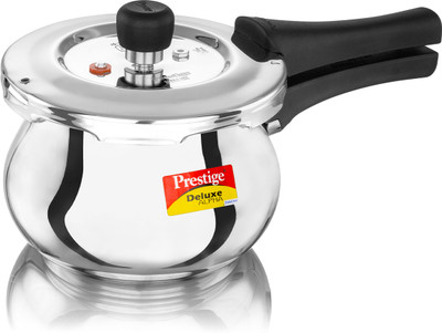 Prestige Deluxe Alpha Svachh 2 L Outer Lid Induction Bottom Pressure Cooker(Stainless Steel)