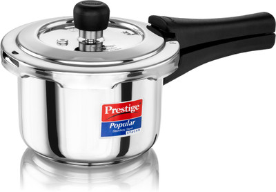 Prestige Popular Svachh 1.5 L Outer Lid Induction Bottom Pressure Cooker(Stainless Steel)