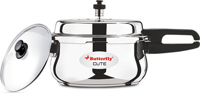 Butterfly 5.5 L Outer Lid Induction Bottom Pressure Cooker(Stainless Steel)