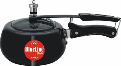 Blueline Gold Hard Anodized Handi Inner Lid Aluminium Black 1.5 L Inner Lid Pressure Cooker(Hard Anodized, Aluminium)