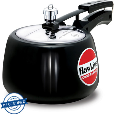 Hawkins Contura Black (CB30) 3 L Inner Lid Pressure Cooker(Hard Anodized)