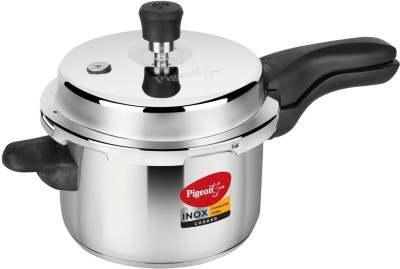 Pigeon Inox and 3 L Outer Lid Induction Bottom Pressure Cooker(Stainless Steel)