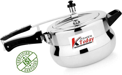 kitchen today HANDI PRESSURE COOKER 3 L Inner Lid Induction Bottom Pressure Cooker(Aluminium)