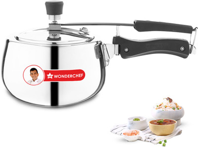 WONDERCHEF Nigella Tri-Ply Contour Collection 3 L Inner Lid Induction Bottom Pressure Cooker(Stainless Steel)