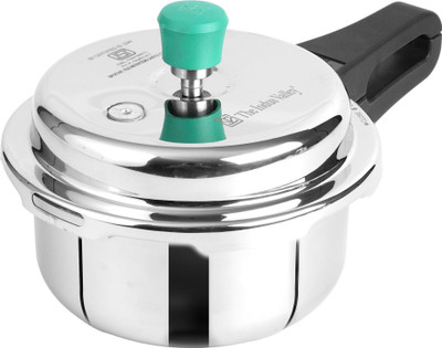 The Indus Valley Premium Tri-ply (3 Layer) Stainless Steel Wide Body 2 L Outer Lid Induction Bottom Pressure Cooker(Triply)
