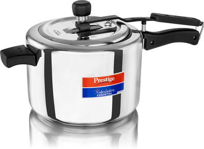 Prestige Nakshatra Essential Svachh 5 L Inner Lid Induction Bottom Pressure Cooker(Stainless Steel)