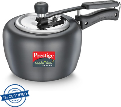 Prestige Svachh Apple Duo 3 L Inner Lid Induction Bottom Pressure Cooker(Hard Anodized)