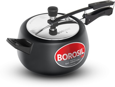 BOROSIL Pronto 5 L Inner Lid Induction Bottom Pressure Cooker(Hard Anodized)