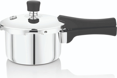trishna Triply Stainless Steel Pressure Cooker Outer Lid 1.5 L Outer Lid Induction Bottom Pressure Cooker(Triply)
