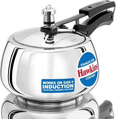 Hawkins Contura (SSC30) 3 L Inner Lid Induction Bottom Pressure Cooker(Stainless Steel)