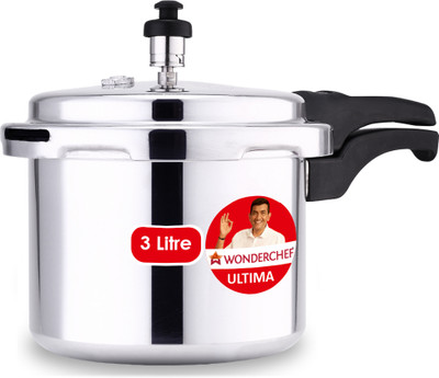 WONDERCHEF Ultima Outer Lid 3 L Outer Lid Induction Bottom Pressure Cooker(Aluminium)