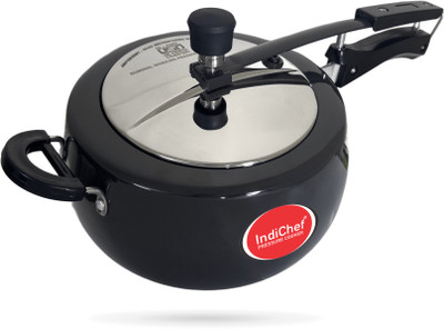 IndiChef Handi 3 L Inner Lid Induction Bottom Pressure Cooker(Hard Anodized)