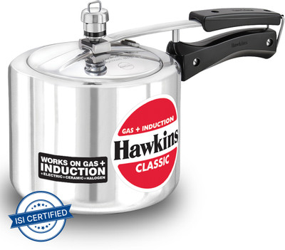 Hawkins Classic (ICL3T) 3 L Inner Lid Induction Bottom Pressure Cooker(Aluminium)