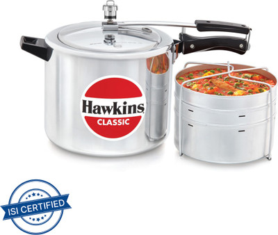 Hawkins Classic (CL11) 10 L Inner Lid Pressure Cooker(Aluminium)