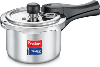 Prestige 1.5 L Inner Lid Induction Bottom Pressure Cooker(Stainless Steel)