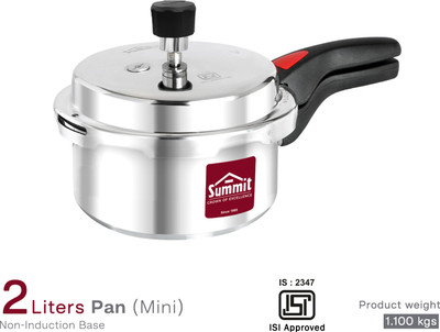SUMMIT Mini-Pan, Non-Induction 2 L Outer Lid Pressure Pan(Aluminium)