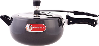 WONDERCHEF Taurus Hard Anodized Inner Lid 5 L Inner Lid Induction Bottom Pressure Cooker(Hard Anodized)