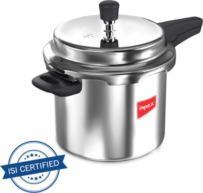 IMPEX Aluminium 5 L Outer Lid Induction Bottom Pressure Cooker(Aluminium)