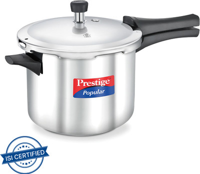 Prestige Popular 5 L Outer Lid Induction Bottom Pressure Cooker(Stainless Steel)