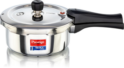 Prestige Svachh Triply 2 L Outer Lid Induction Bottom Pressure Cooker(Stainless Steel)