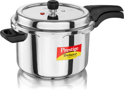 Prestige Deluxe Alpha Svachh 6.5 L Outer Lid Induction Bottom Pressure Cooker(Stainless Steel)