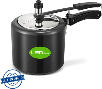 Leo Natura Inner Lid Cooker 3 L Inner Lid Induction Bottom Pressure Cooker(Hard Anodized)