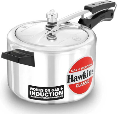 Hawkins Classic Pressure Cooker, Induction Inner Lid Cooker 5 L Inner Lid Induction Bottom Pressure Cooker(Aluminium)