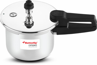 Butterfly COMPACT 2 L Outer Lid Induction Bottom Pressure Cooker(Stainless Steel)