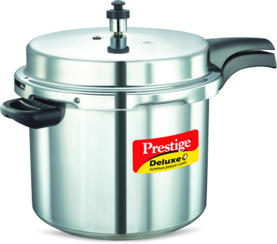 Prestige Deluxe Plus 10 L Outer Lid Induction Bottom Pressure Cooker(Aluminium)