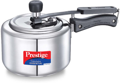 Prestige Nakshatra Essential Svachh SS Inner Lid 2 L Inner Lid Induction Bottom Pressure Cooker(Stainless Steel)