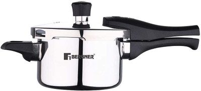 BERGNER Trimax Triply Stainless Steel Outer Lid 1.5 L Outer Lid Induction Bottom Pressure Cooker(Triply)