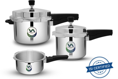 Varaha Classic Combo 5 L, 3 L, 2 L Outer Lid Pressure Cooker(Aluminium)
