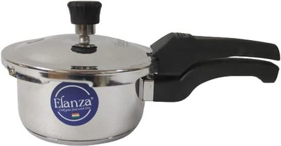 Elanza 1 litre pressure cooker stainless steel | Mini smallest pressure cooker 1 litre 1 L Outer Lid Induction Bottom Pressure Cooker(Stainless Steel)