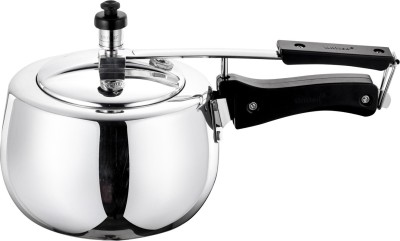 goodflame Goodflame Contura 3 LTR. Pressure Cooker (Induction Base,silver) 3 L Inner Lid Induction Bottom Pressure Cooker(Stainless Steel)